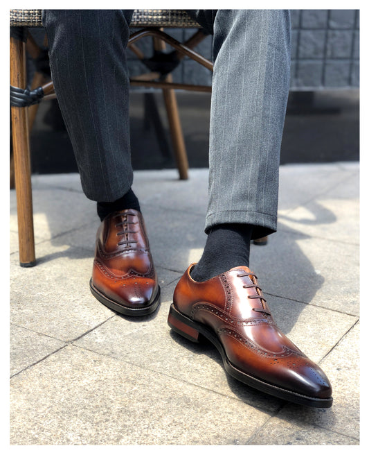 Zapatos de vestir Oxford para Hombre: Piel, ideales para oficina, negocios y bodas