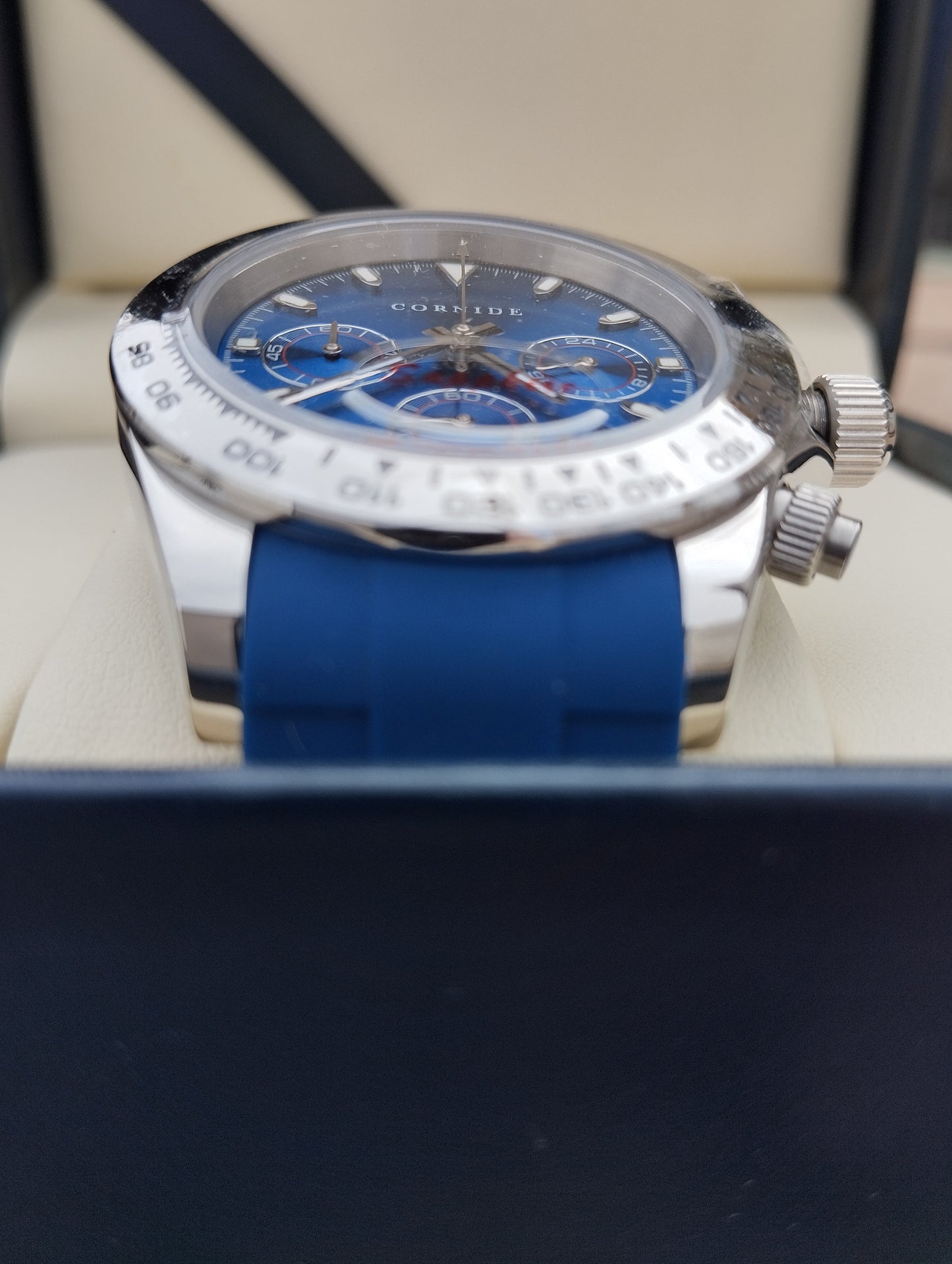 Reloj automático  azul "La Coruña" línea exclusiva de Cornide Moda