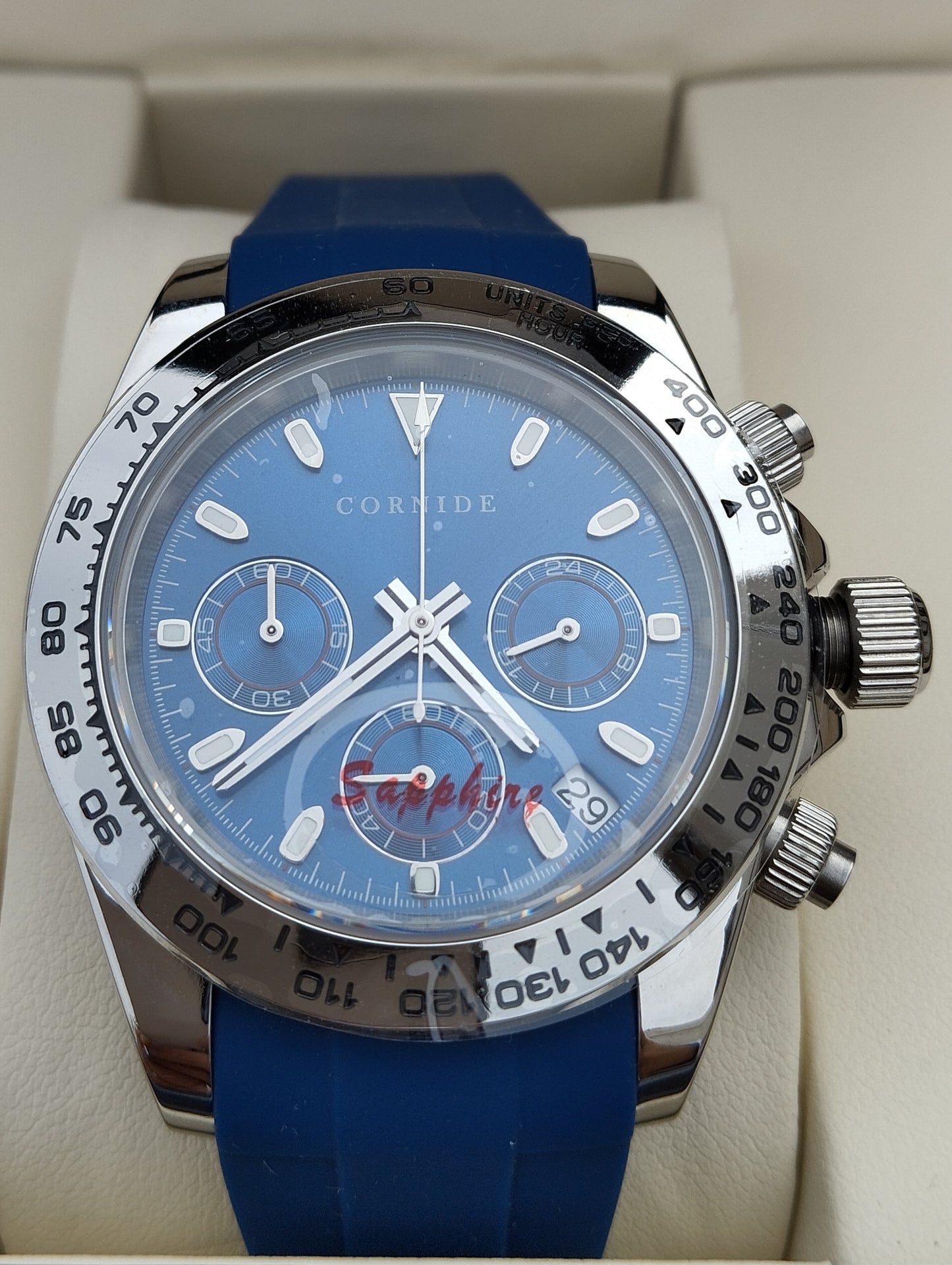 Reloj automático  azul "La Coruña" línea exclusiva de Cornide Moda