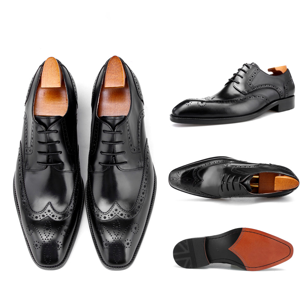 Zapatos Oxford Distinction CornideModa: Lujo Artesanal en Cuero Puro