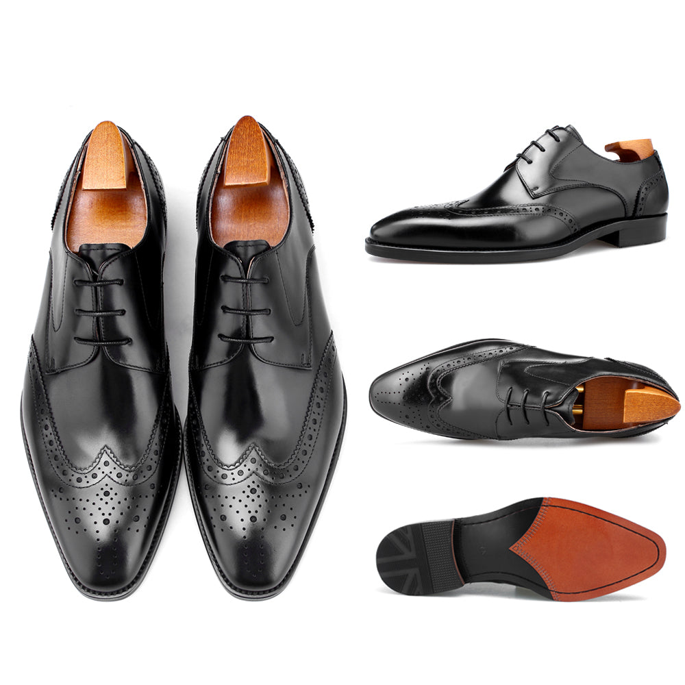 Zapatos Oxford Élite CornideModa: Elegancia Artesanal en Cuero Auténtico