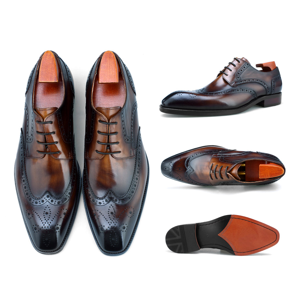 Zapatos Oxford Distinction CornideModa: Lujo Artesanal en Cuero Puro