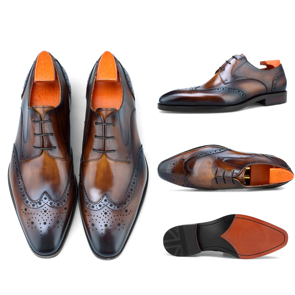 Zapatos Oxford Élite CornideModa: Elegancia Artesanal en Cuero Auténtico