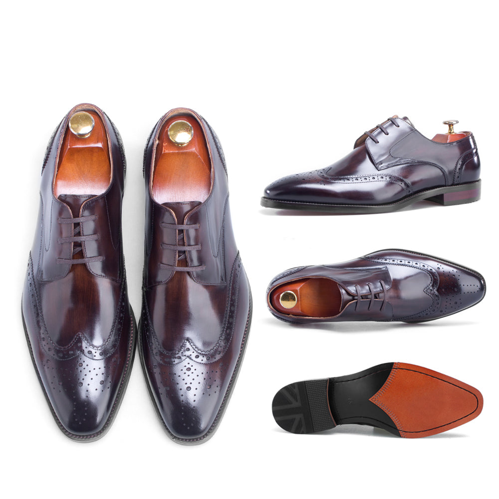 Zapatos Oxford Élite CornideModa: Elegancia Artesanal en Cuero Auténtico