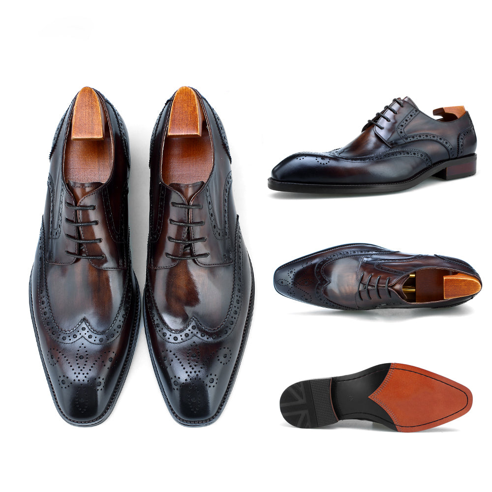 Zapatos Oxford Distinction CornideModa: Lujo Artesanal en Cuero Puro