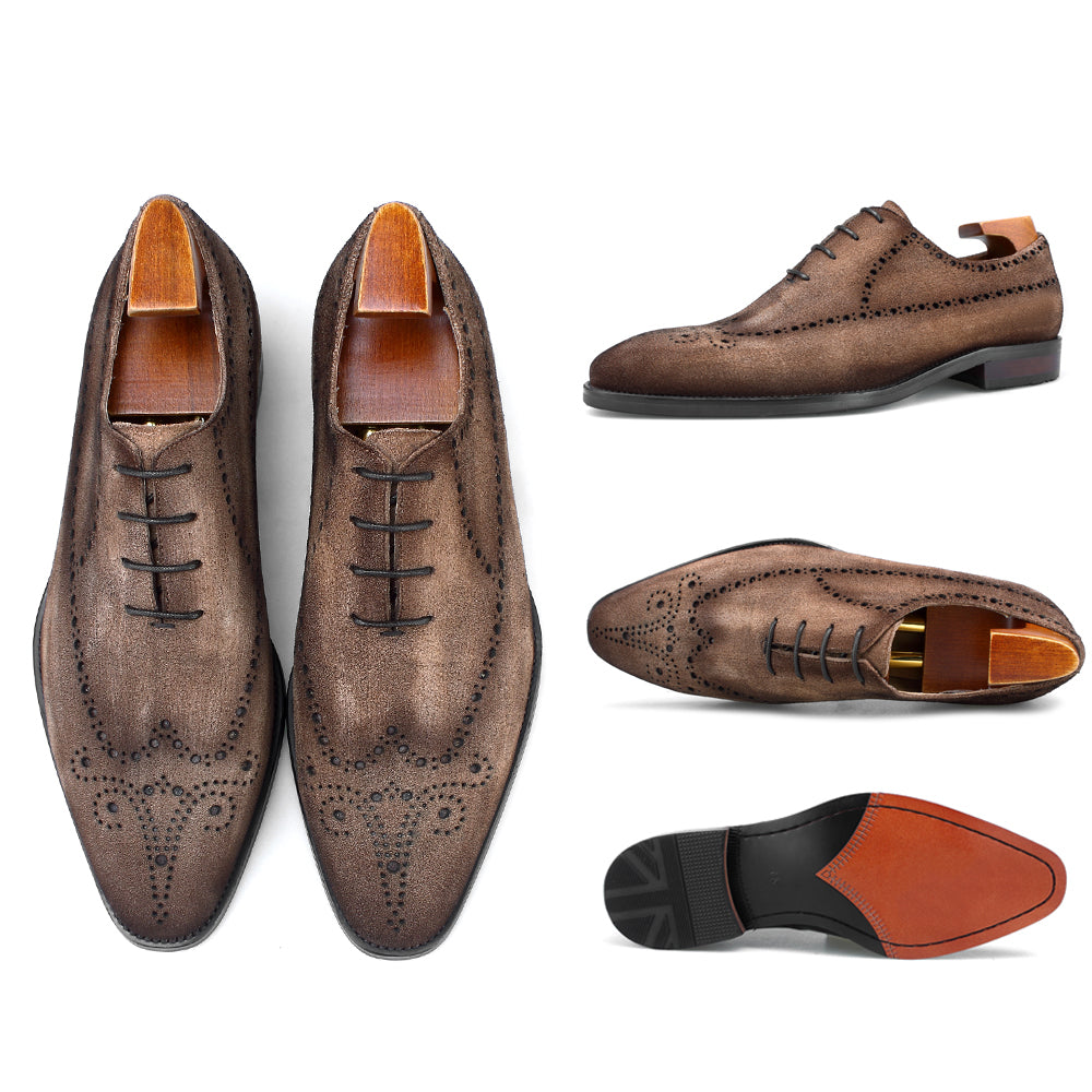 Zapatos Oxford Clásicos CornideModa: Artesanía y Estilo en Cuero de Primera